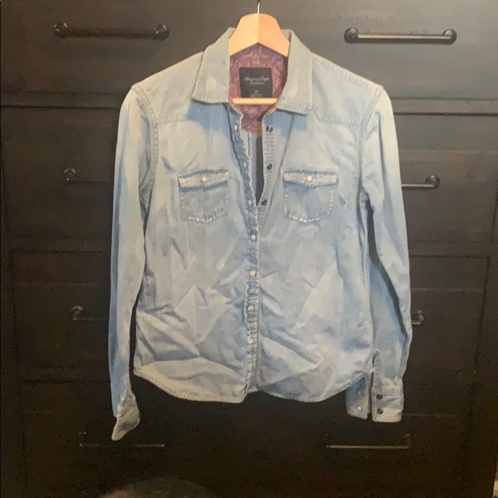 American Eagle | jean shirt